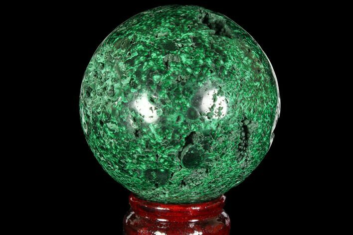 Gorgeous Polished Malachite Sphere - Congo #113416